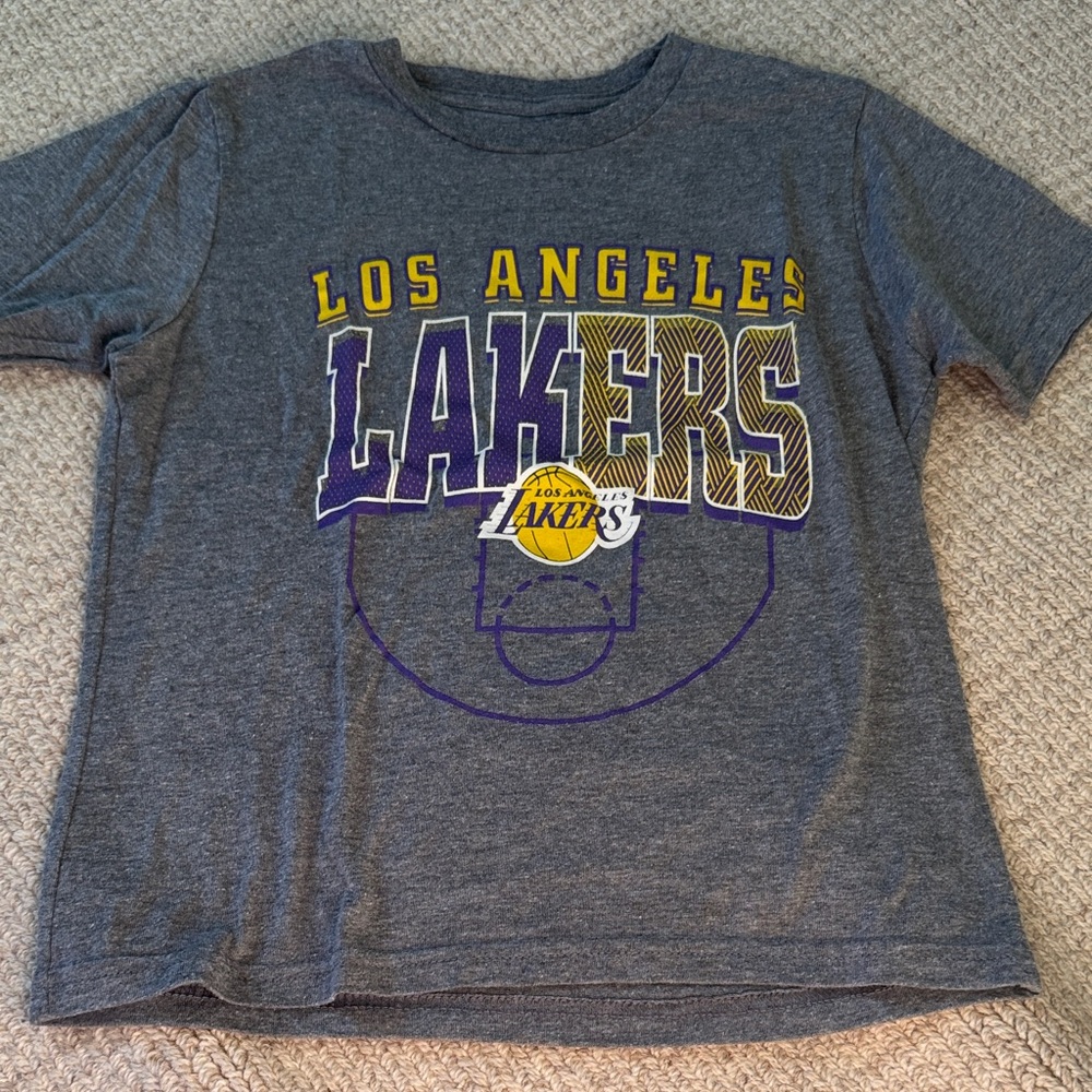 NBA Los Angeles Lakers Kids Gray and Purple T-Shirt